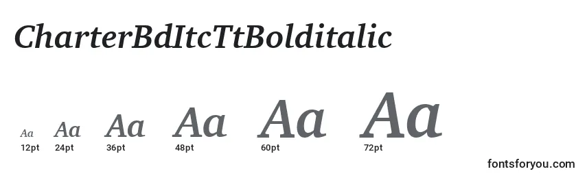 CharterBdItcTtBolditalic Font Sizes