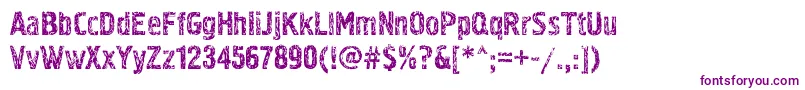 Pollock3c Font – Purple Fonts on White Background