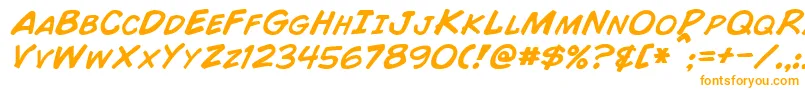 ComicBookItalic Font – Orange Fonts