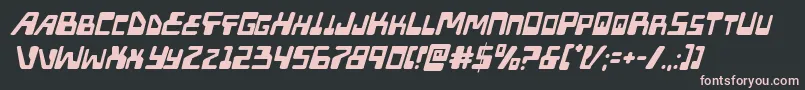 Xpeddistressital Font – Pink Fonts on Black Background