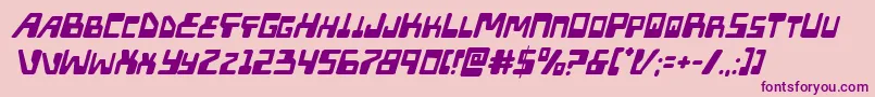 Xpeddistressital Font – Purple Fonts on Pink Background