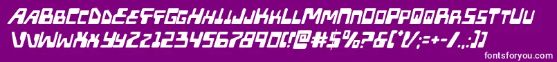 Xpeddistressital Font – White Fonts on Purple Background