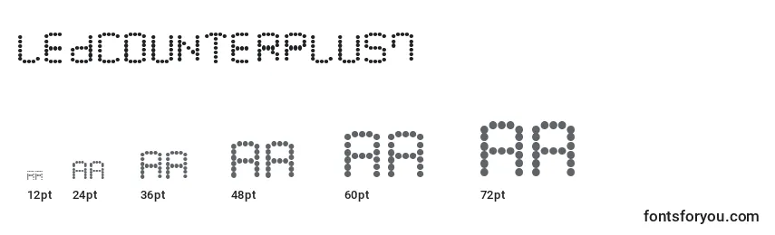 LedCounterPlus7 Font Sizes