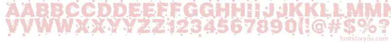 Czcionka Marusya – różowe czcionki na białym tle