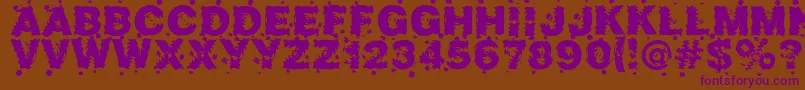 Marusya Font – Purple Fonts on Brown Background