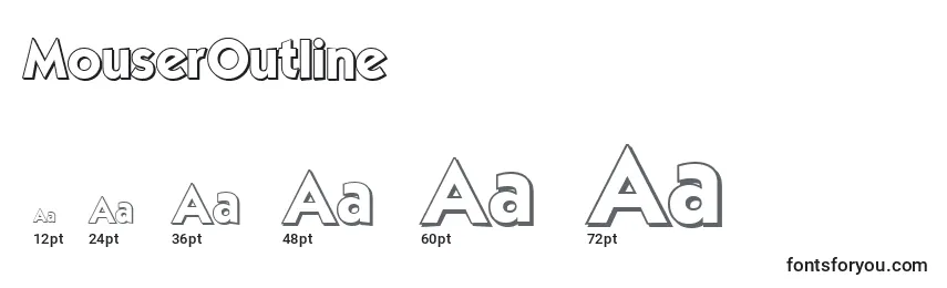 MouserOutline Font Sizes