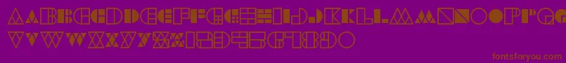 WarehouseProject Font – Brown Fonts on Purple Background