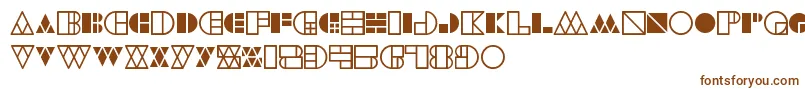 WarehouseProject-fontti – ruskeat fontit valkoisella taustalla