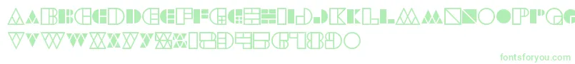 WarehouseProject Font – Green Fonts on White Background