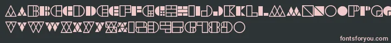 WarehouseProject Font – Pink Fonts on Black Background