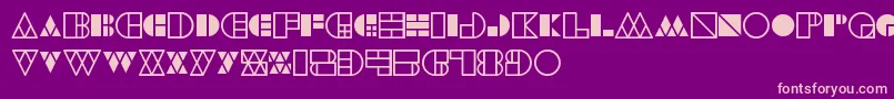 WarehouseProject Font – Pink Fonts on Purple Background