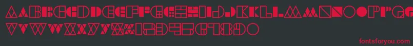 WarehouseProject Font – Red Fonts on Black Background