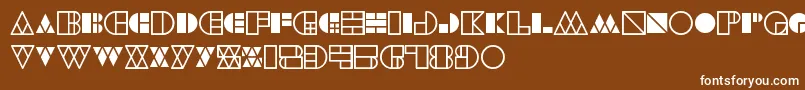 WarehouseProject Font – White Fonts on Brown Background