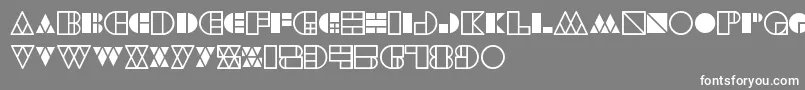 フォントWarehouseProject – 灰色の背景に白い文字