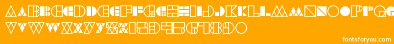 WarehouseProject Font – White Fonts on Orange Background