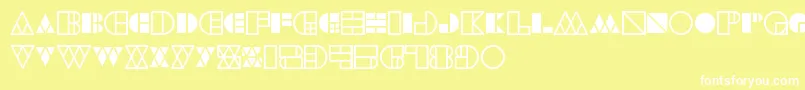 WarehouseProject Font – White Fonts on Yellow Background