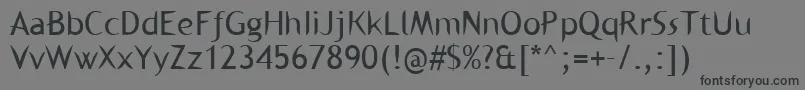 Weitere Informationen zur Kl1binaerfabet-Schriftart Kl1binaerfabet-Schriftart – Schwarze Schriften auf grauem Hintergrund