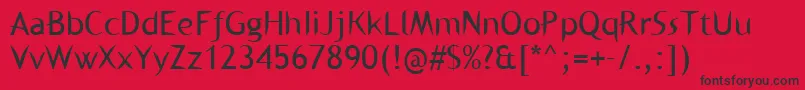 Kl1binaerfabet Font – Black Fonts on Red Background