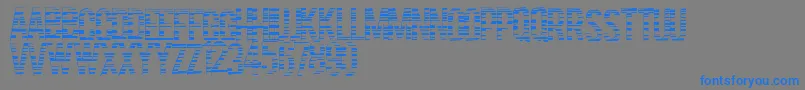 Шрифт Codebars – синие шрифты на сером фоне