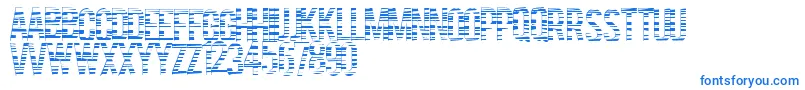 フォントCodebars – 白い背景に青い文字