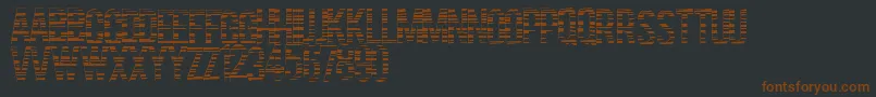 Шрифт Codebars – коричневые шрифты на чёрном фоне
