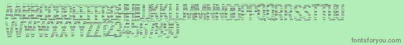 Codebars-fontti – harmaat kirjasimet vihreällä taustalla