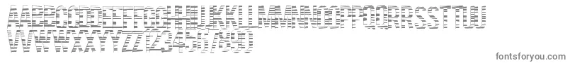 Codebars-fontti – harmaat kirjasimet valkoisella taustalla