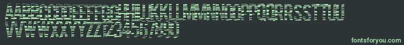 Codebars-fontti – vihreät fontit mustalla taustalla