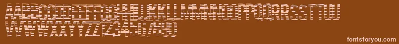 Шрифт Codebars – розовые шрифты на коричневом фоне