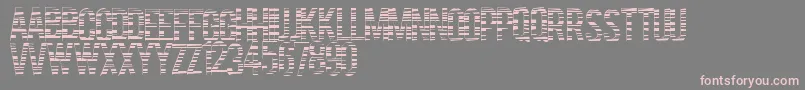 フォントCodebars – 灰色の背景にピンクのフォント