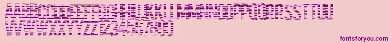 Czcionka Codebars – fioletowe czcionki na różowym tle