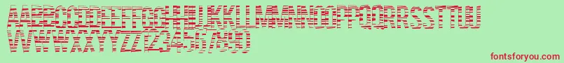 フォントCodebars – 赤い文字の緑の背景