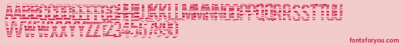 Czcionka Codebars – czerwone czcionki na różowym tle