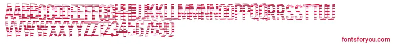フォントCodebars – 白い背景に赤い文字