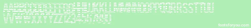 Czcionka Codebars – białe czcionki na zielonym tle