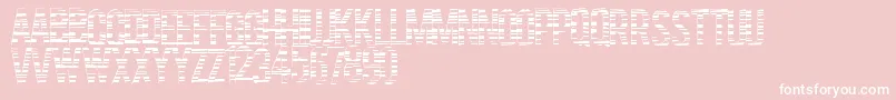 Codebars-Schriftart – Weiße Schriften auf rosa Hintergrund