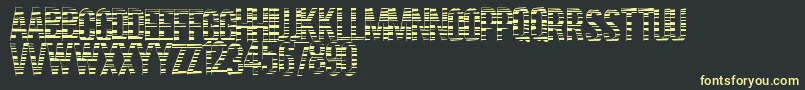 Шрифт Codebars – жёлтые шрифты на чёрном фоне