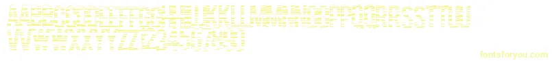 フォントCodebars – 白い背景に黄色の文字