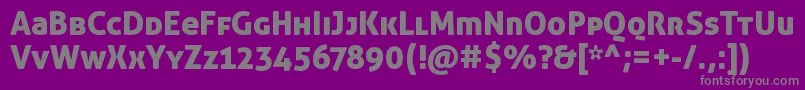 Шрифт AllerDisplay – серые шрифты на фиолетовом фоне