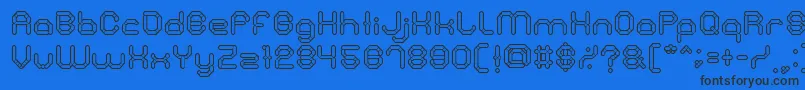 StoneRock Font – Black Fonts on Blue Background