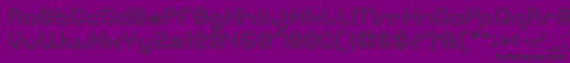 フォントStoneRock – 紫の背景に黒い文字
