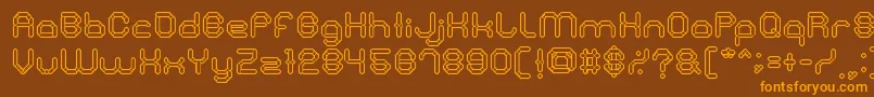 StoneRock Font – Orange Fonts on Brown Background