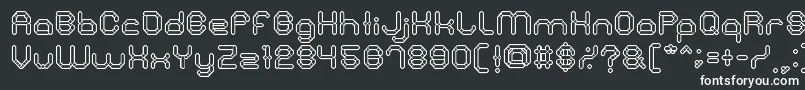 StoneRock-fontti – valkoiset fontit mustalla taustalla
