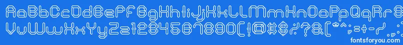 StoneRock Font – White Fonts on Blue Background
