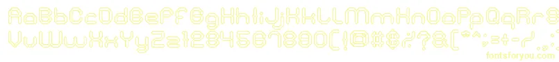 StoneRock Font – Yellow Fonts on White Background