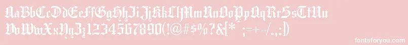 Hansg Font – White Fonts on Pink Background