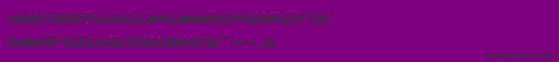 Police Overstreetbible – polices noires sur fond violet
