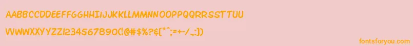 Overstreetbible Font – Orange Fonts on Pink Background