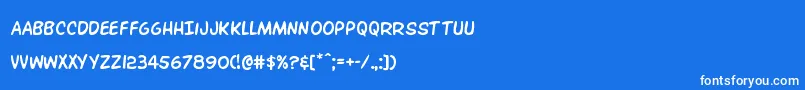 fuente Overstreetbible – Fuentes Blancas Sobre Fondo Azul