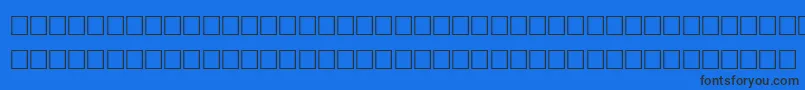 JaspersRegular Font – Black Fonts on Blue Background